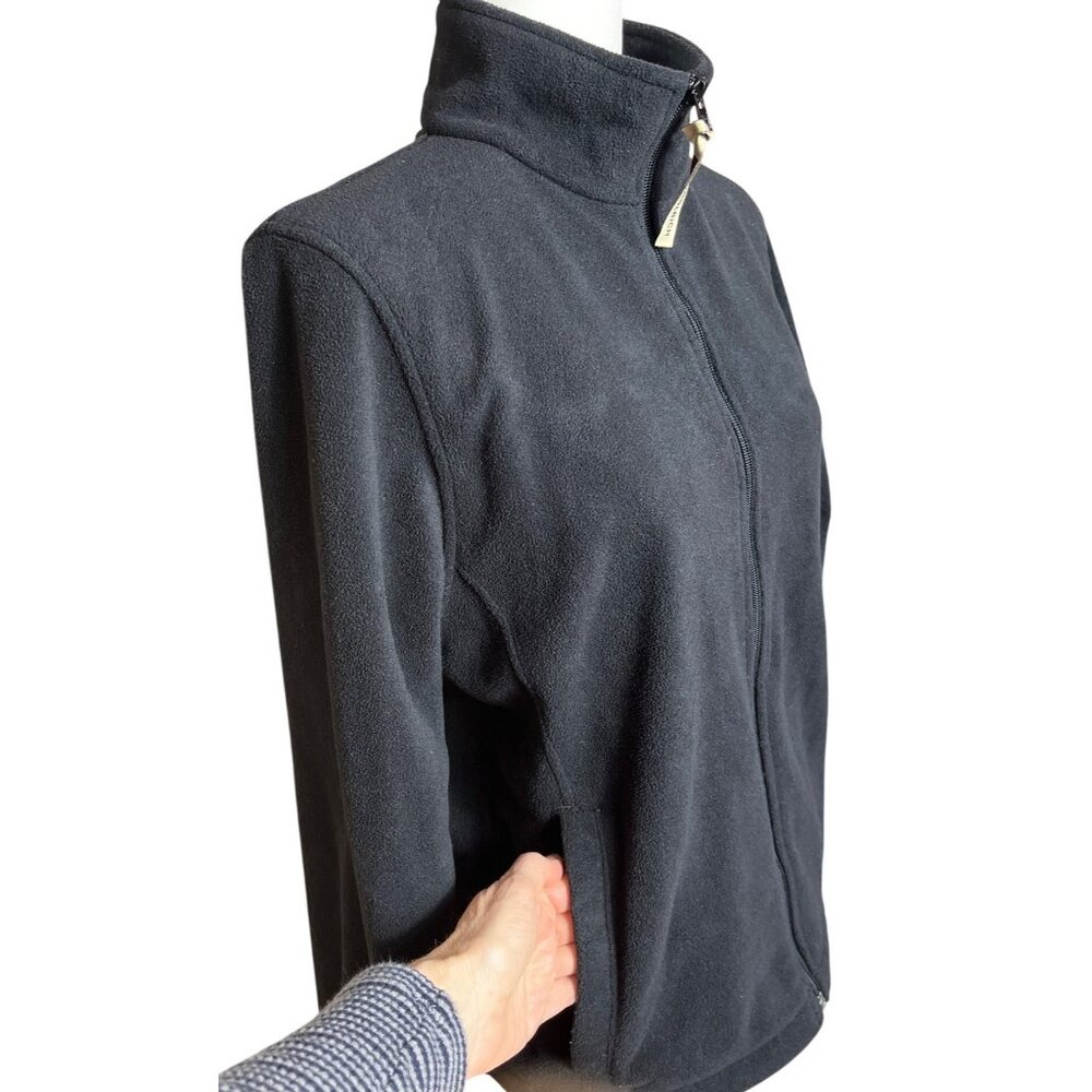 Woolrich Micro Fleece Jacket Full Zip Soft Lightweight Basic Wardrobe Womens S - Picture 1 of 8